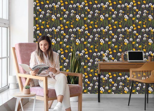 Behang Bloeiende Paardebloemen - Afbeelding 7