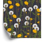 Behang Bloeiende Paardebloemen