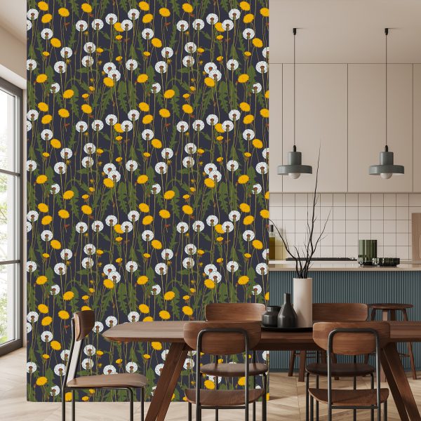 Behang Bloeiende Paardebloemen - Afbeelding 4