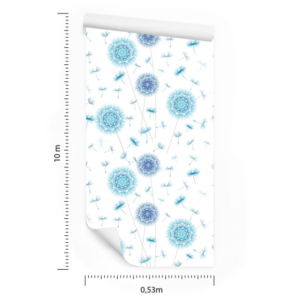 Behang Paardebloemen In Ornamenten - Afbeelding 8