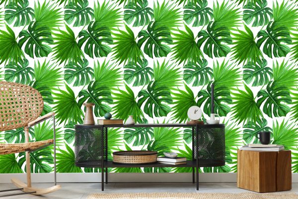 Behang Groene Bladeren - Afbeelding 5