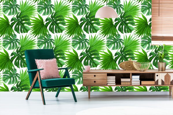 Behang Groene Bladeren - Afbeelding 6