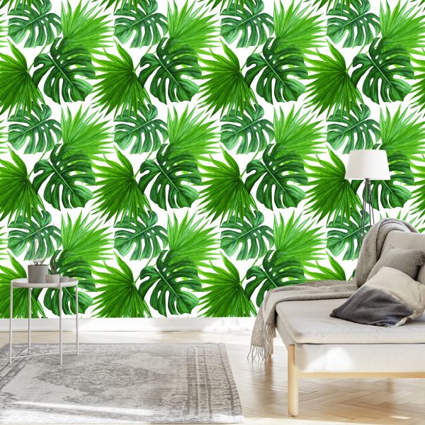 Behang Groene Bladeren - Afbeelding 3