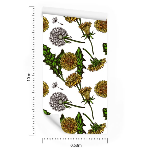 Behang Bloeiende Paardebloemen - Afbeelding 8