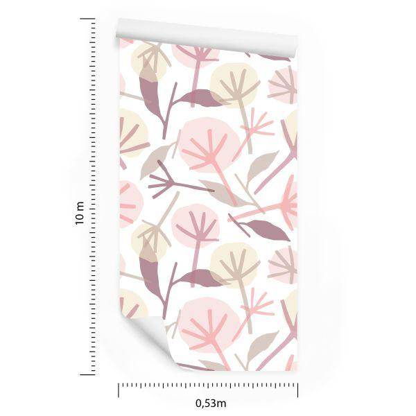 Behang Minimalistische Paardebloem - Afbeelding 8