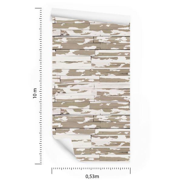 Behang Vintage Houten Plank - Afbeelding 8