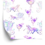 Behang Paarden Met Koetsen