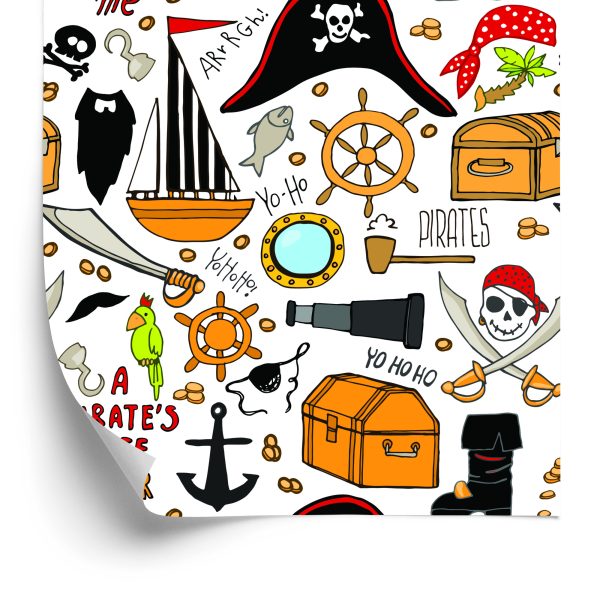 Behang Pirate's Schat