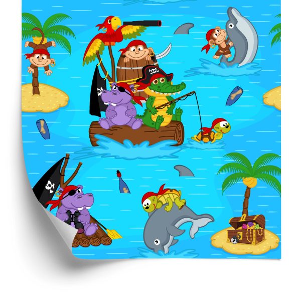 Behang Piraten Reizen