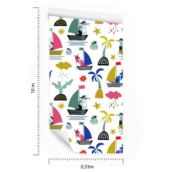 Behang Sprookjespiraten - Afbeelding 8