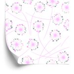 Behang Paardebloemen Met Hartjes