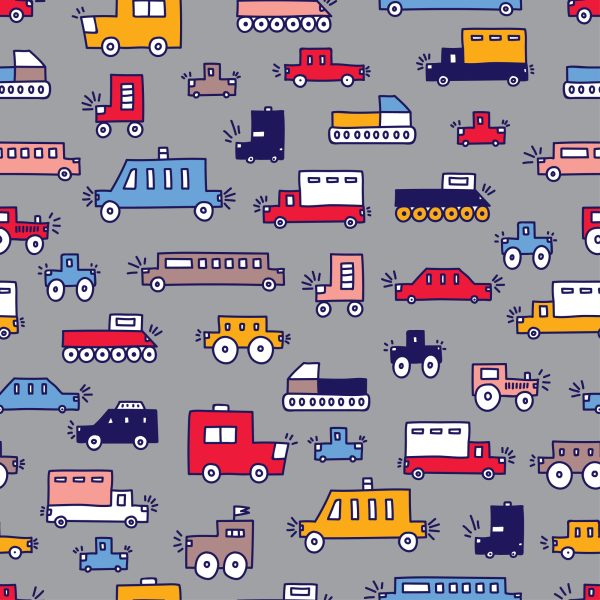 Behang Voor Kinderen - Kleurrijke Auto's - Afbeelding 2