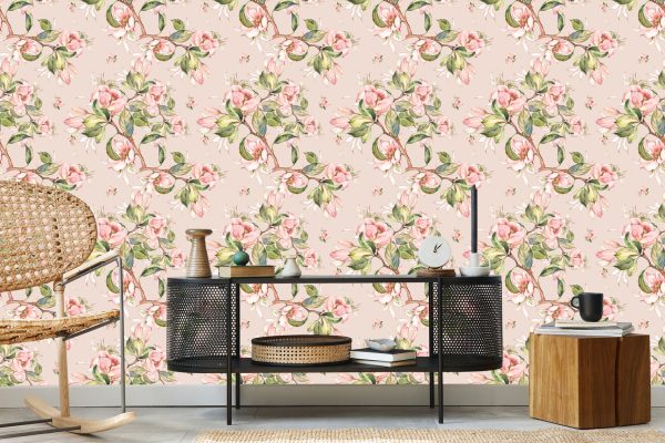 Behang Lentebloemen Op Twijgen - Afbeelding 5