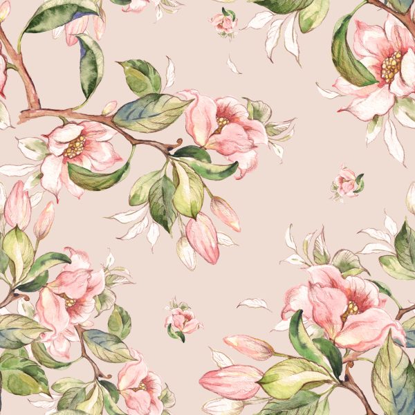 Behang Lentebloemen Op Twijgen - Afbeelding 2