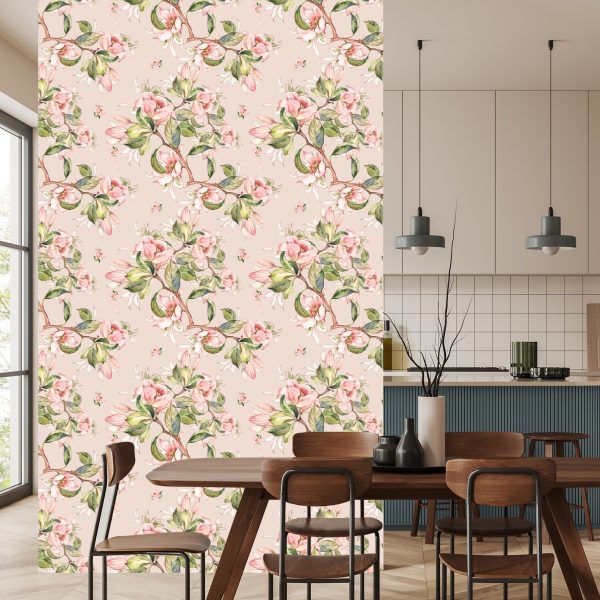 Behang Lentebloemen Op Twijgen - Afbeelding 4
