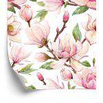 Behang Lente Magnolia Bloemen