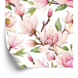 Behang Lente Magnolia Bloemen