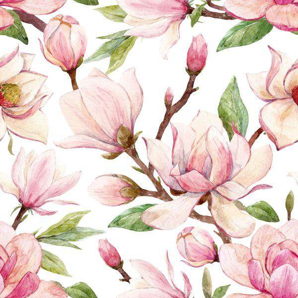 Behang Lente Magnolia Bloemen - Afbeelding 2