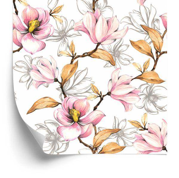 Behang Herfst Magnolia's