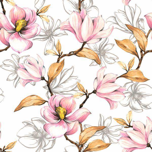 Behang Herfst Magnolia's - Afbeelding 2