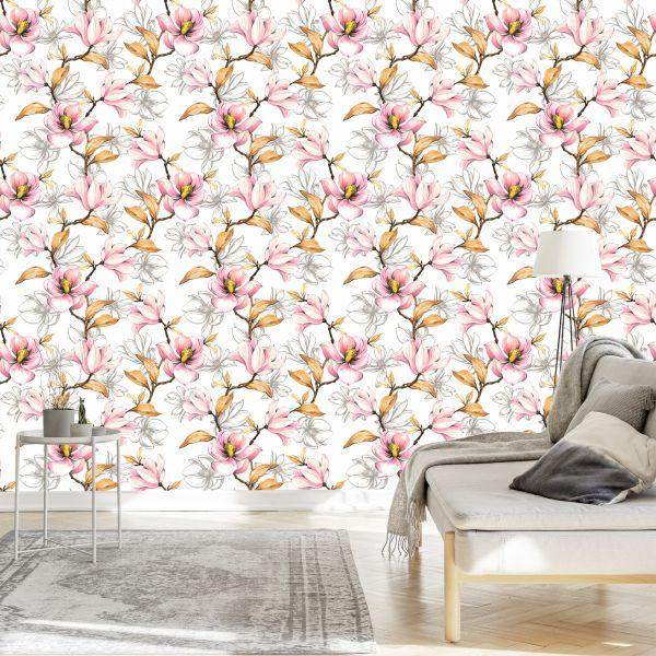 Behang Herfst Magnolia's - Afbeelding 3