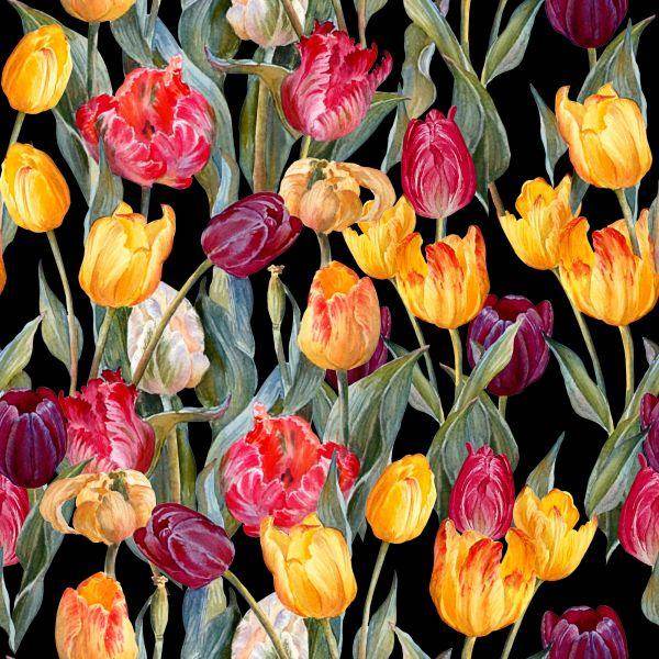 Behang Kleurrijke Tulpen - Afbeelding 2