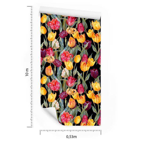 Behang Kleurrijke Tulpen - Afbeelding 8