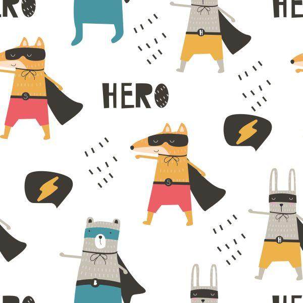 Behang Dieren Superhelden - Afbeelding 2
