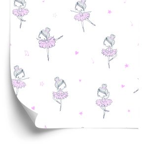Behang Voor Meisjes, Ballerina's, Hartjes, Sterren