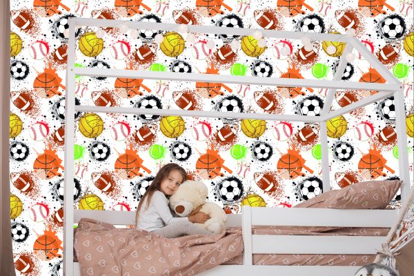 Behang Ballen In Sport - Afbeelding 7