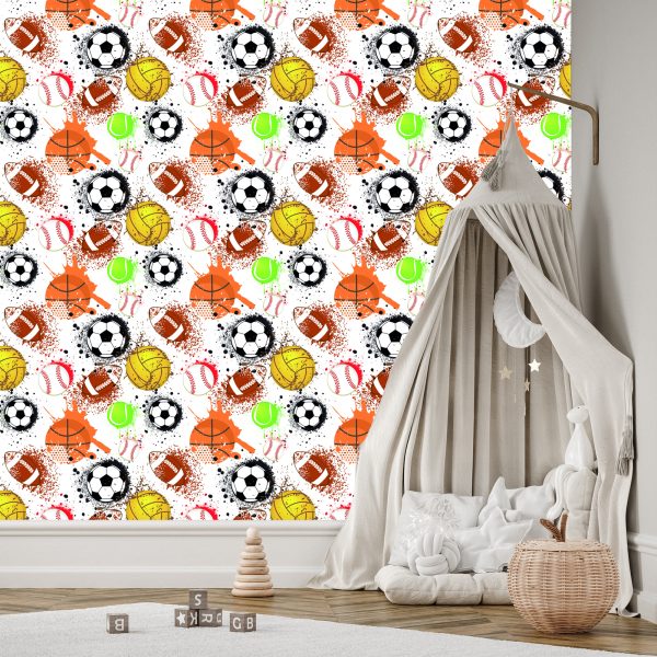Behang Ballen In Sport - Afbeelding 3