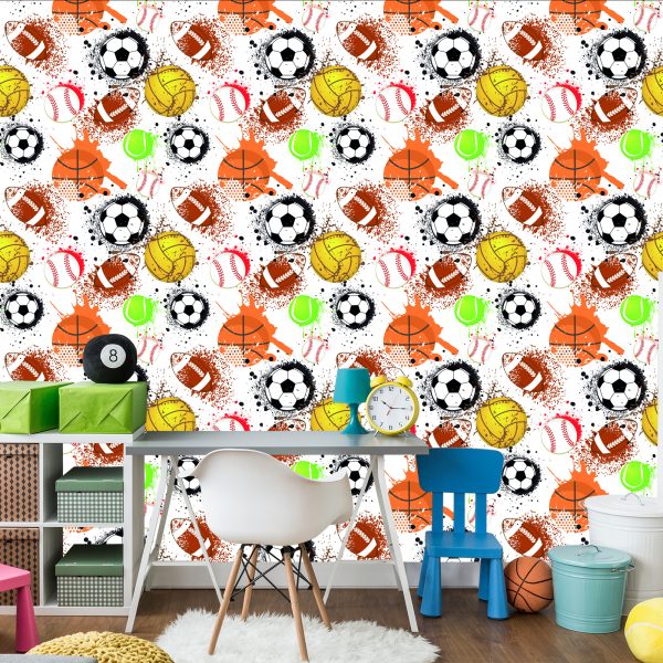 Behang Ballen In Sport - Afbeelding 4