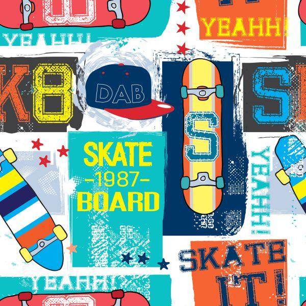 Behang Skateboards En Inscripties - Afbeelding 2