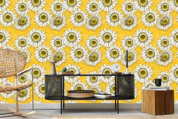 Behang Zonnebloemen - Afbeelding 5