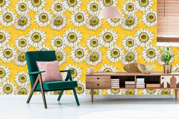 Behang Zonnebloemen - Afbeelding 6