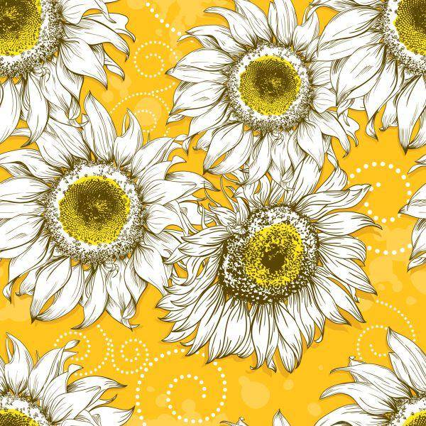 Behang Zonnebloemen - Afbeelding 2