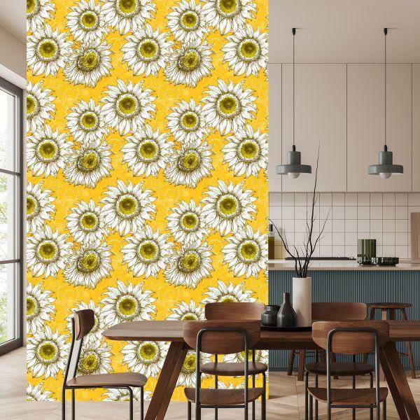 Behang Zonnebloemen - Afbeelding 4