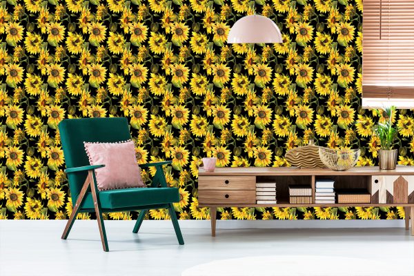 Behang Zonnebloemen - Afbeelding 6