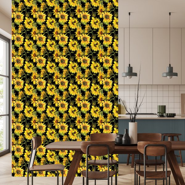 Behang Zonnebloemen - Afbeelding 4