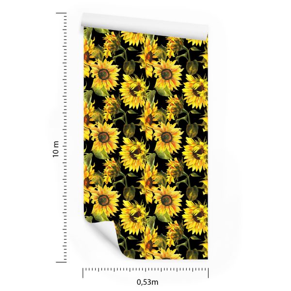 Behang Zonnebloemen - Afbeelding 8