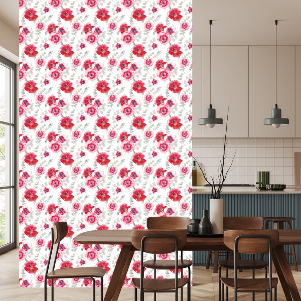 Behang Bloemen Met Eucalyptus - Afbeelding 4