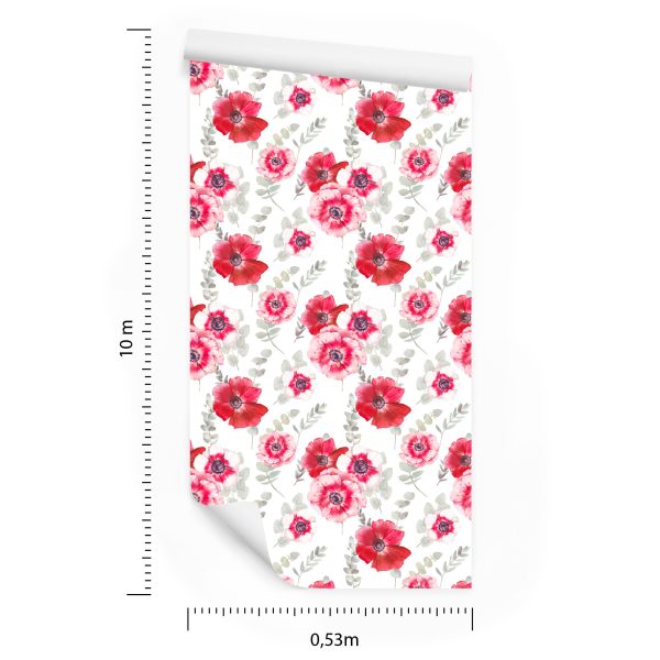 Behang Bloemen Met Eucalyptus - Afbeelding 8