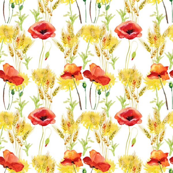 Behang Papaver In Ontbijtgranen - Afbeelding 2