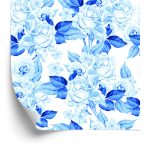 Behang Bloemen, Rozen, Bladeren, Planten, Natuur