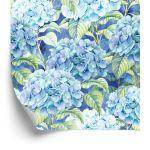 Behang Hortensia Met Bladeren
