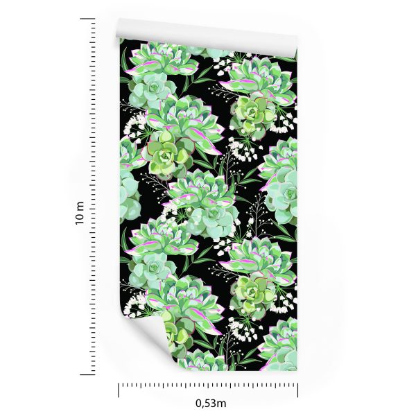 Behang Bloemen Met Cactussen - Afbeelding 8