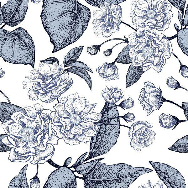Behang Pruimenbloemen - Afbeelding 2