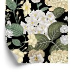 Behang Tuin Bloemen Met Bladeren