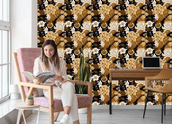 Behang Boeket Tuinbloemen - Afbeelding 7