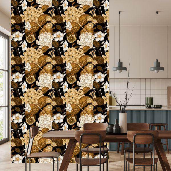 Behang Boeket Tuinbloemen - Afbeelding 4